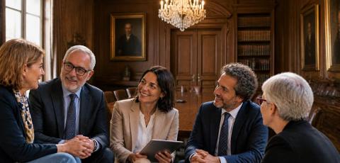 Gruppo di persone in riunione